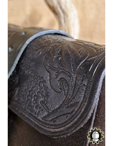 Bolsa medieval de couro modelo...