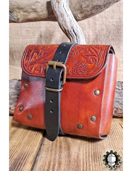 Bolsa medieval de couro modelo...