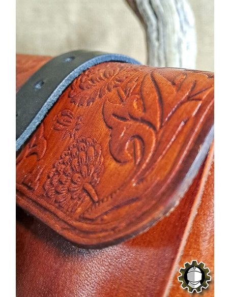 Bolsa medieval de couro modelo...