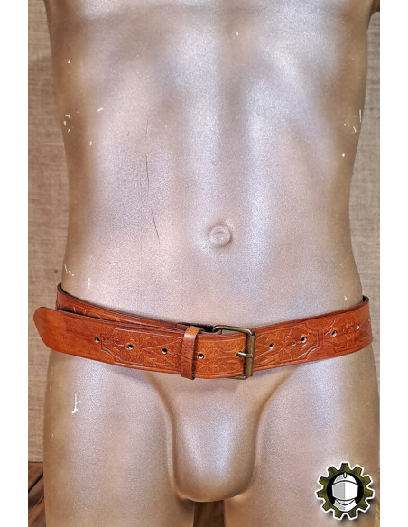 Cinto medieval em couro modelo...