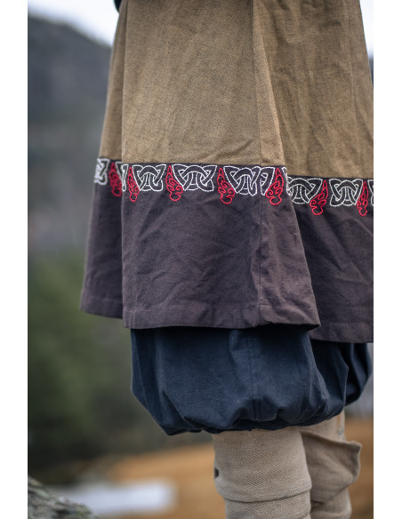 Túnica Vikinga Freydis na cor Areia