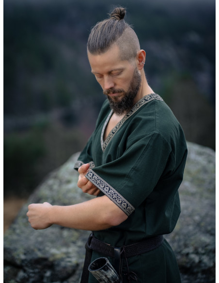 Túnica vikinga curta modelo Loki,...