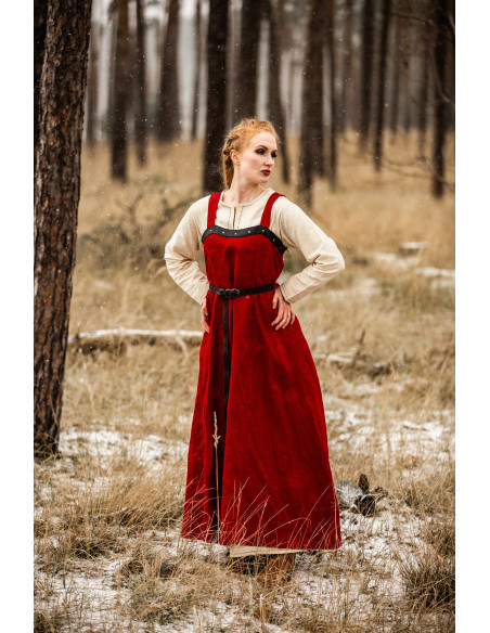 Sobrevestido viking Alena em linho,...