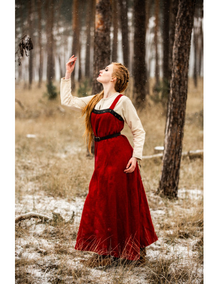 Sobrevestido viking Alena em linho,...