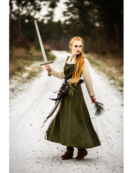 Sobretudo vikingo Alena em linho, cor...