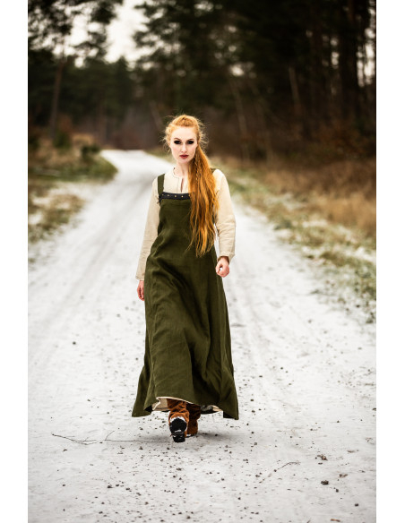 Sobretudo vikingo Alena em linho, cor...