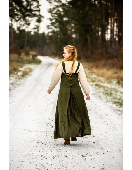 Sobretudo vikingo Alena em linho, cor...