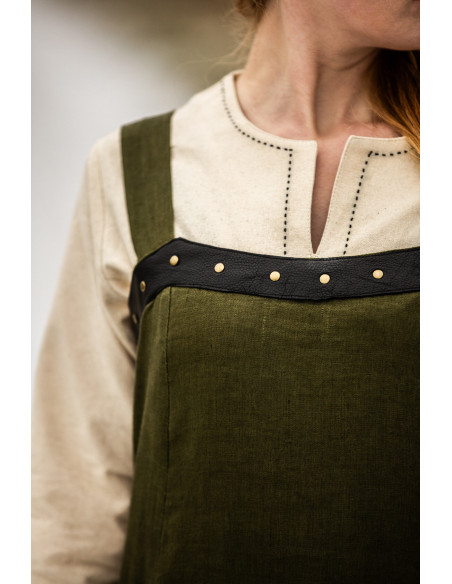 Sobretudo vikingo Alena em linho, cor...