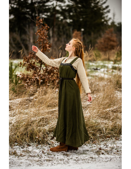 Sobretudo vikingo Alena em linho, cor...