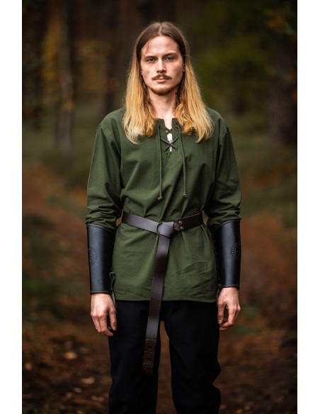 Camisa medieval homem modelo Otto, verde