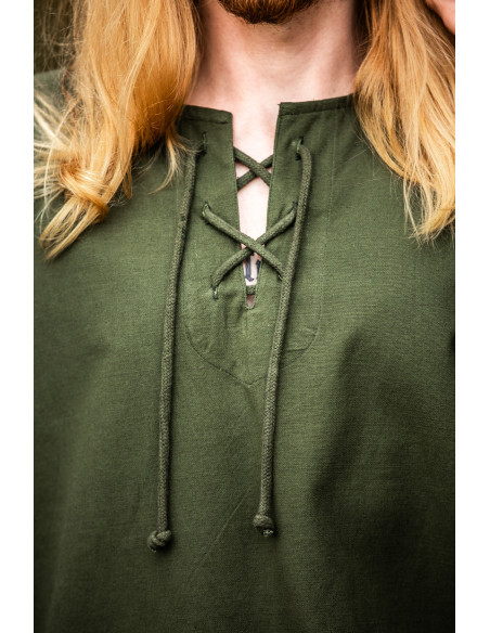 Camisa medieval homem modelo Otto, verde