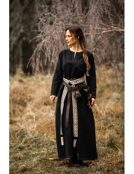 Vestido Vikinga mulher Helga em preto