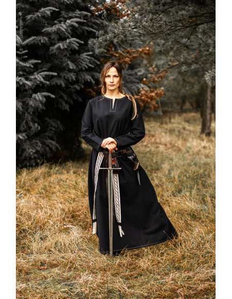 Vestido Vikinga mulher Helga em preto