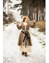 Abrigo viking para mulher Birka Skadi, cor Areia
