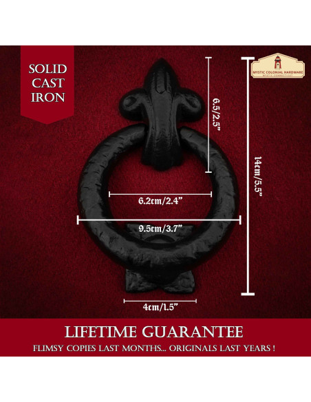 Aldaba porta medieval com aro em...