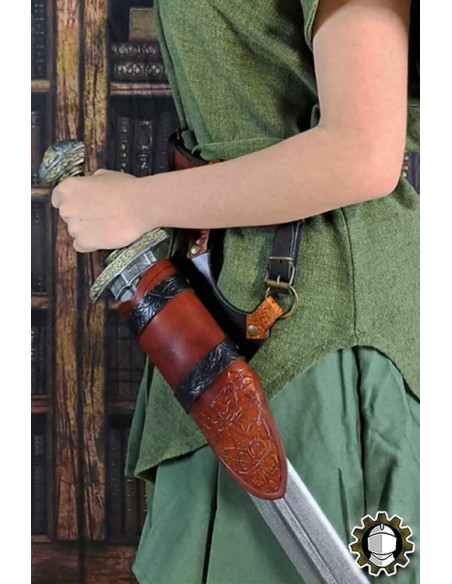 Tahalí medieval Brian, mão direita...