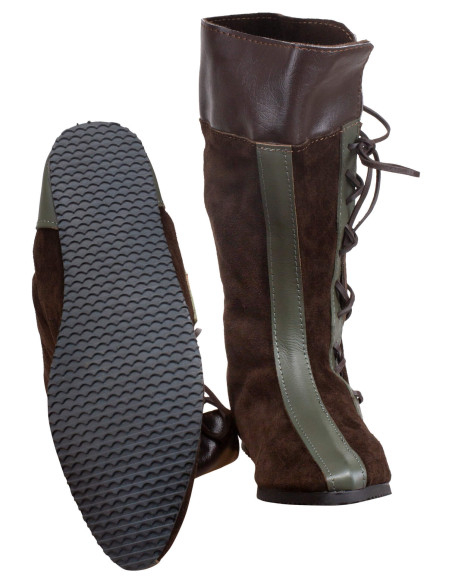 Botas medievais de couro modelo...
