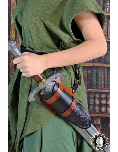 Tahalí medieval Brian, mão direita...