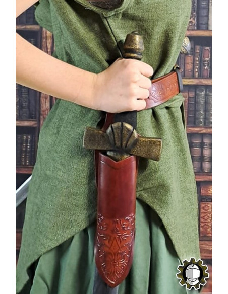 Tahalí medieval para adagas de couro...