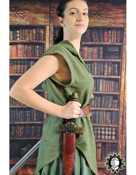 Tahalí medieval para adagas de couro...