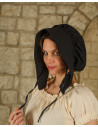 Gorro medieval mulher modelo Anna, cor preto