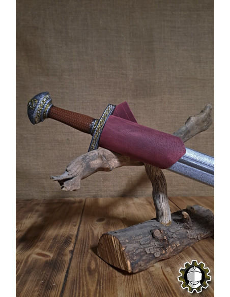 Tahalí espada mão esquerda couro...