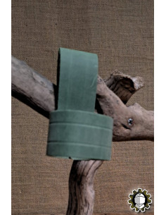 Tahalí em couro para adagas, cor verde