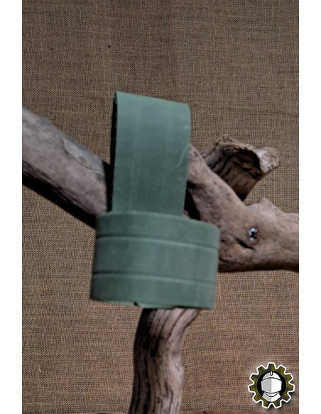 Tahalí em couro para adagas, cor verde