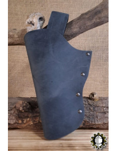 Cartucheira em couro mão esquerda, cor preta