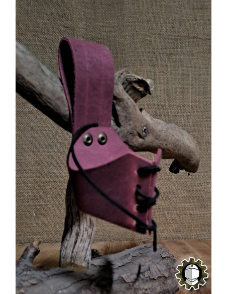 Tahalí em couro para chifre, cor...