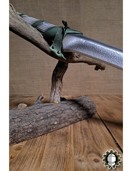 Tahalí de couro para espadas, cor verde