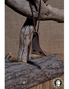 Tahalí de couro para espadas, cor marrom