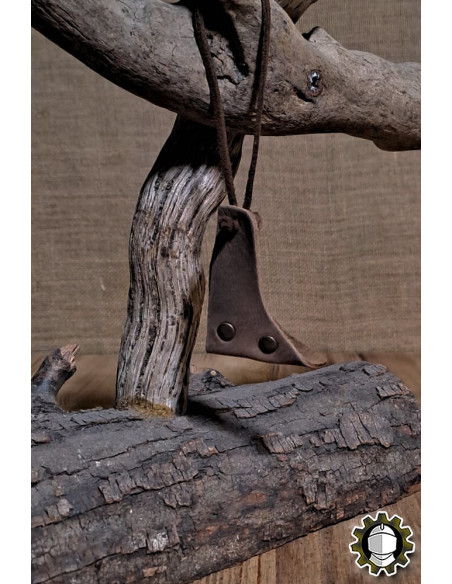 Tahalí de couro para espadas, cor marrom