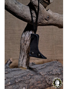 Tahalí de couro para espadas, cor preta