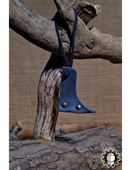 Tahalí de couro para espadas, cor azul