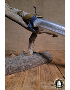 Tahalí de couro para espadas, cor azul 2