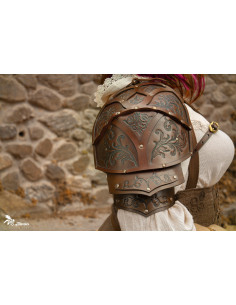 Hombrera guerreiro Renascimento marrom (1 unidade) 2