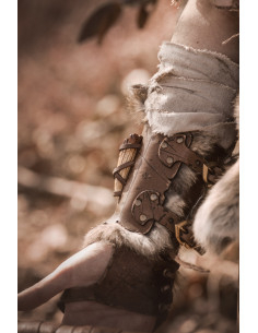 Brazaletes bárbaros modelo Berseker, marrom 2