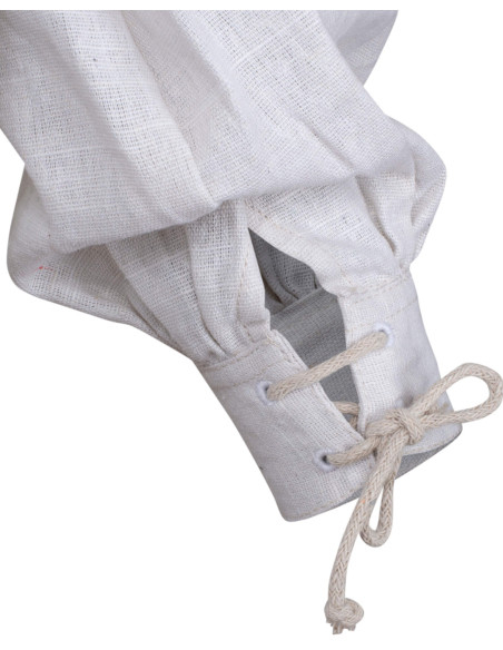 Camisa medieval em linho modelo...