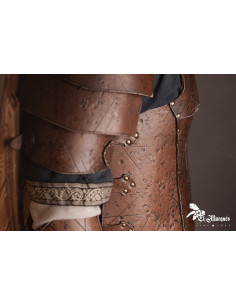 Peitoral de couro modelo Mercenário 2