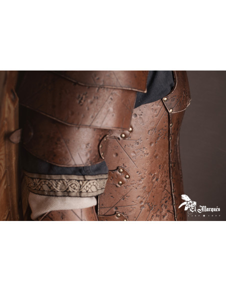 Peitoral de couro modelo Mercenário