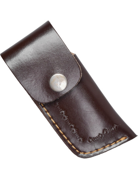 Faca de campo com capa de couro (7 cm.)