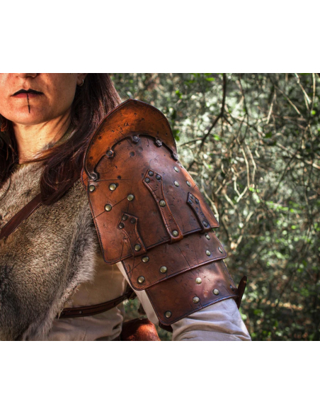 Hombrera de couro envelhecido modelo...