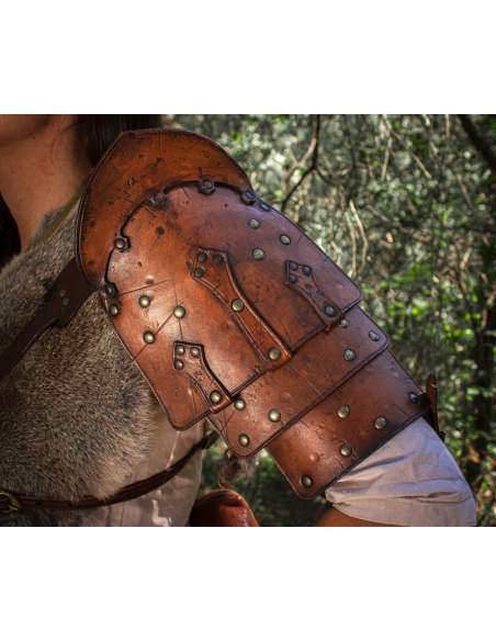 Hombrera de couro envelhecido modelo...