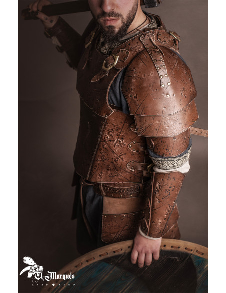 Espaldar medieval de couro modelo...