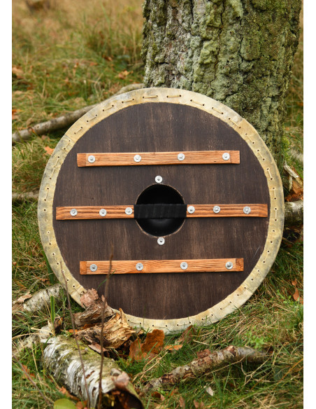 Escudo Vikingue Vegvísir com borda de...