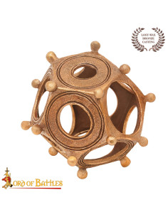 Dodecaedro romano em bronze fundido