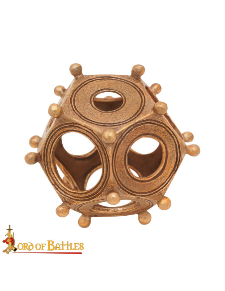 Dodecaedro romano em bronze fundido