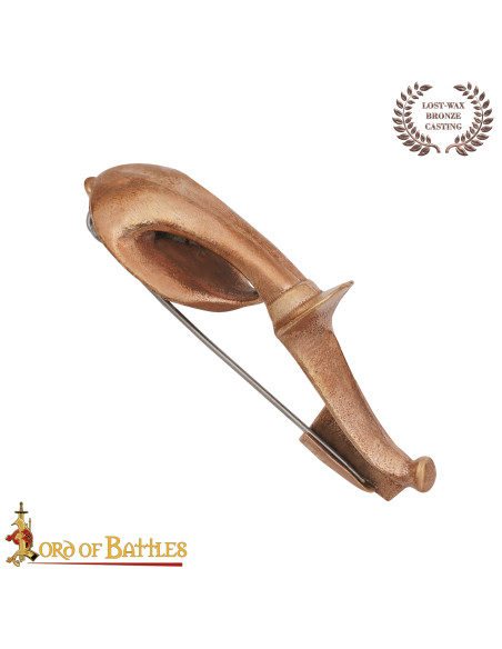 Fíbula romana em bronze: comprimento...