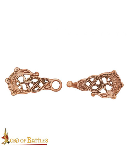 Broche Viking para capas em bronze